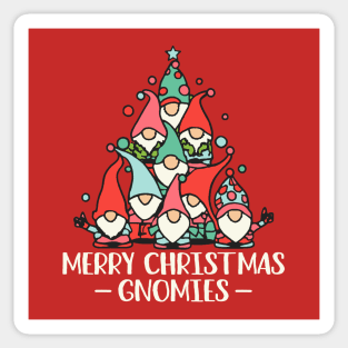Merry Christmas Gnomies Sticker